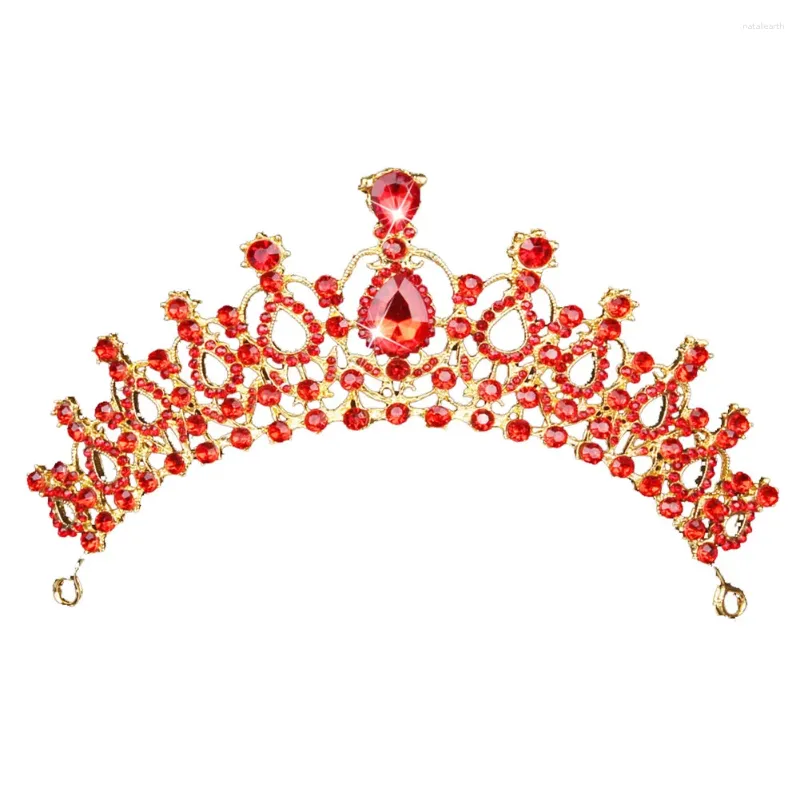 Haarspangen Hochzeit Braut Brautjungfer Kristall Krone Stirnband Dame Mädchen Tiara Braut Kopf Ornament Zubehör