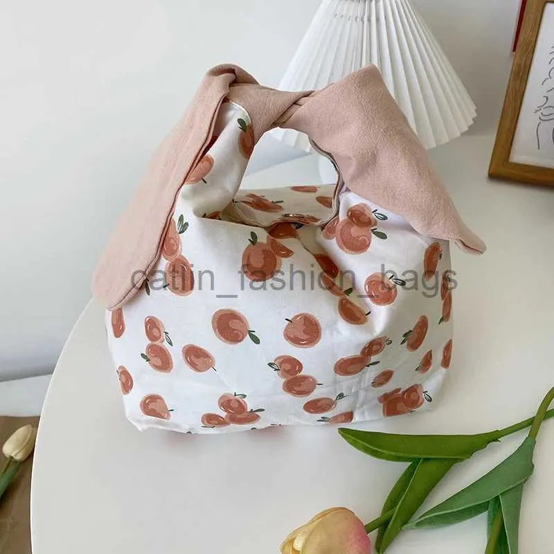 Сумка для обеда Женская сумка с бантиком и сумкой с заячьими ушками Симпатичная сумка для офисного персонала Удобная сумка для ланча Сумка для едыcatlin_fashion_bags