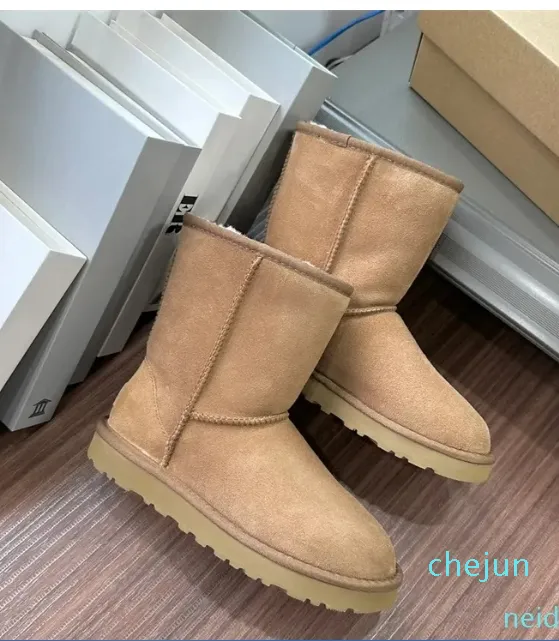 Bottes à plateforme de styliste australien Tasman Tazz, pantoufles en fourrure, châtaigne, sable, graine de moutarde, Beige, chaussures courtes chaudes à la cheville, hiver