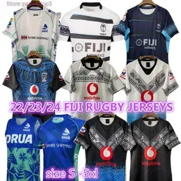 T-shirts 2023 2024 Fiji Drua Airways Rugby Jerseys New Adult Accueil Away 22 23 24 Flying Fidjiens Jersey Kit Maillot Camiseta Maglia Tops S-5xl