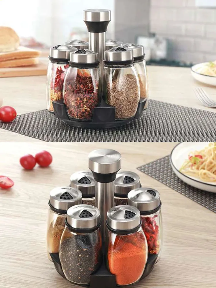 Salière Et Distributeur D'épices En Verre - Design étanche, Dosage Précis - Pour Cuisine Et Table - 14