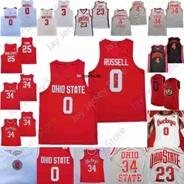 Ohio State Buckeyes Basketball Jersey College Kyle Young Wesson E.j. Liddell Brown Iii Zed Key Russell Justice Sueing Justin