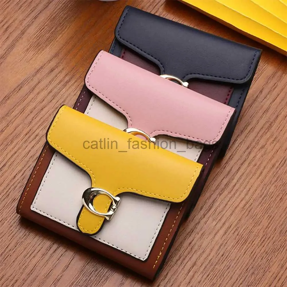 Plånböcker Kvinnor Fashion Luxury Wallet Senaste Simple Coin Bag Women's ID Card Multifunktionellt kortfodral Leater WalletCatlin_Fashion_Bags