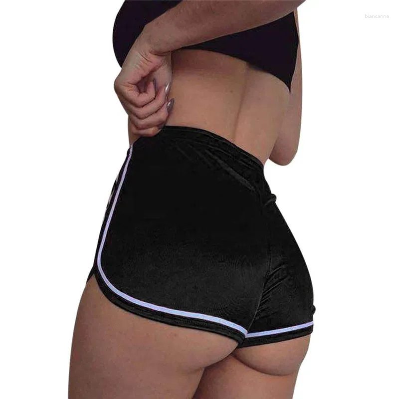 Aktive Shorts für den Sommer, lässig, für Damen, gestreift, erhältlich, lockere elastische Taille, atmungsaktiv, Strand, Fitnessstudio, Sport, weiblich