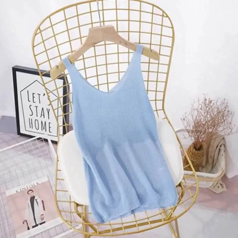 CAMISOLELE TAKS SŁOMOWE KOBIET STAGHETTI PASK V SCICK Tank Kobieta Tops Bez rękawów Satynowy jedwabisty Camisole S-2xl Vest Camis Z61 231023