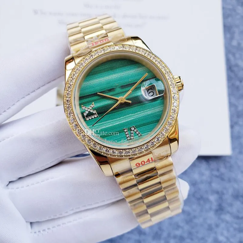 Orologio da donna di lusso con diamanti intarsiati da uomo, orologio clonato, 36 mm, acciaio inossidabile u1, movimento meccanico automatico Montres di alta qualità, sottomarino, bagliore zaffiro