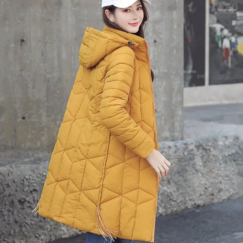 نساء أسفل S-4XL Women Women Jacket Winter Parkas Coats Cotton Cutton Warm Warm For Woman محنك بالسترات الكورية النحيفة