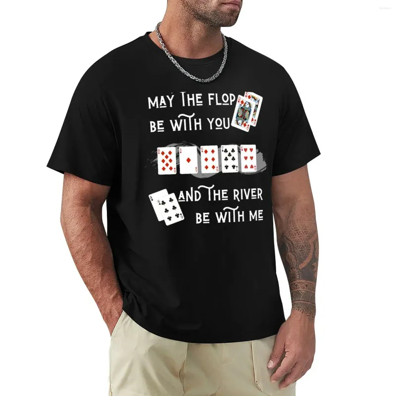 Men's Polos May The Flop Be With You And River Me! Dark T-Shirt Cute Tops Big Tall T Shirts For Men