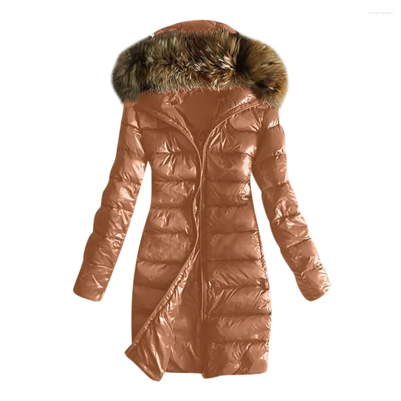 Femmes vers le bas JAYCOSIN solide dames manteau longs manteaux Parka surdimensionné couleur veste femmes hiver épais Parkas pardessus