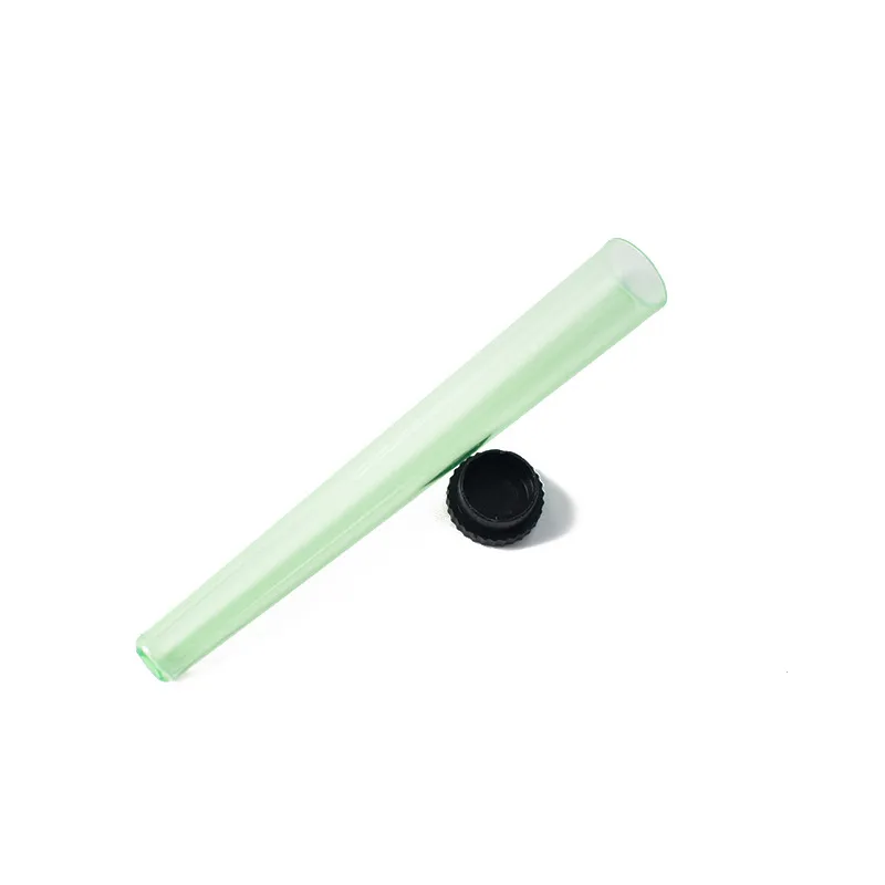 Tubo de embalagem de plástico para armazenamento de cigarro pré-rolo 115mm frasco de cone para cigarro tubos herméticos à prova d'água cheiro à prova de cheiro de cigarro recipiente de vedação de armazenamento sólido