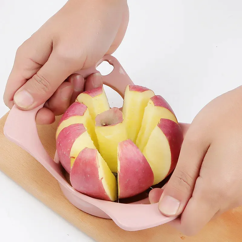 Outils de fruits et légumes 1 pièces trancheuse de pomme de poire rapide éplucheur en acier inoxydable éplucheur couteau de coupe facile séparateur de poignée confortable outil de cuisine 231023