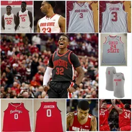 Ohio State Buckeyes Ed Basketball Jersey Keita Bates-diop Jim Jackson D'angelo Russell Aaron Craft Kam Williams Trevor Thompson Andrew