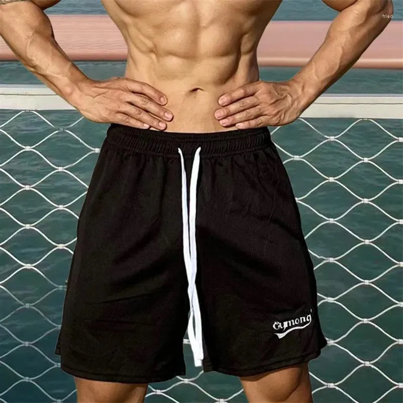 Shorts pour hommes été hommes Fitness musculation homme gymnases entraînement mâle séchage rapide vêtements de sport survêtement plage pantalons courts Y2k