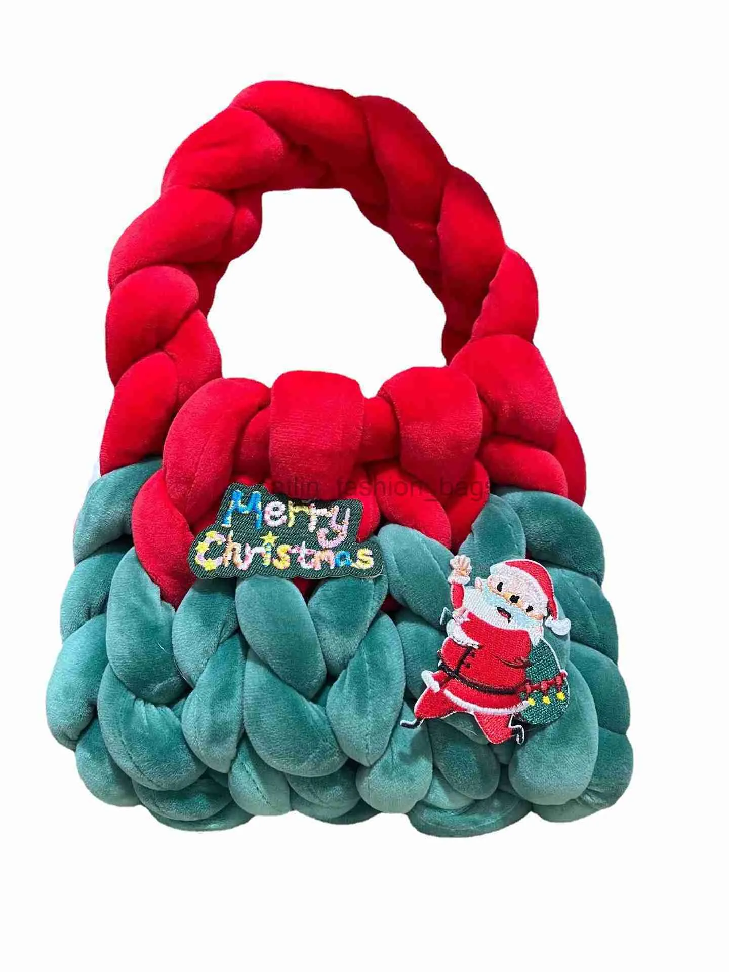 Totes Fasion Wasable Cristmas permet de tricoter et de confectionner des sacs pour femmes en pédale de crocet élastique et flexible et en fil de saccatlin_fashion_bags