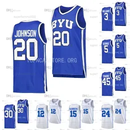 2023 Byu Cougars College Basketball Jersey Spencer Johnson Trey Stewart Atiki Ally Tanner Hayhurst Gideon George Trevin Knell Nate Webb