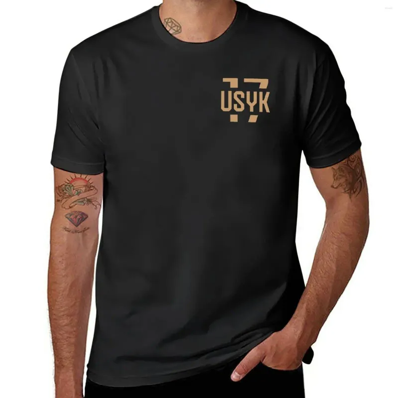 メンズポロスUSYK 17ゴールドポケットTシャツスポーツファンTシャツTシャツ男メンズ服