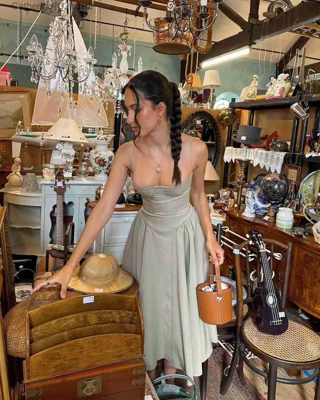 Elegant Solid Backless Sling Dress Dresses Elegant Solid Backless Sling Dress Dresses