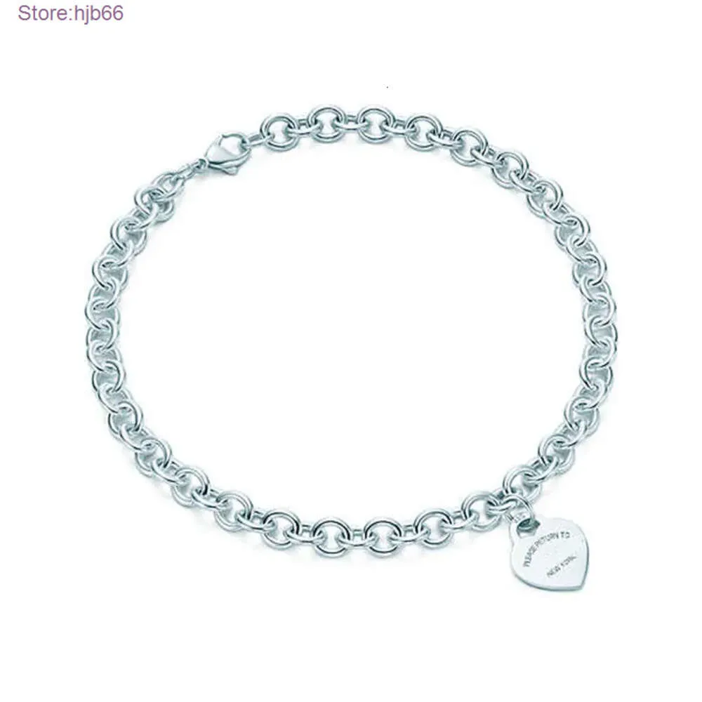 Ynz2 Collane con ciondolo Collana con chiave a croce a forma di cuore Bracciale in argento sterling 925 T-home Gioielli da donna Festa alla moda Semplice Memorial Day Matrimonio