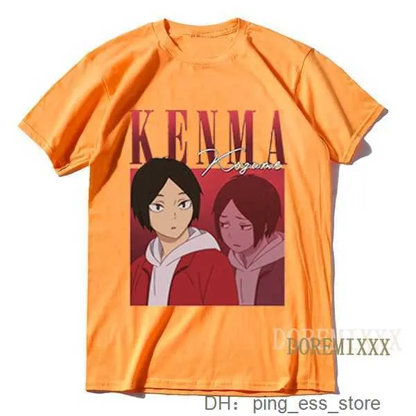 Camisetas para hombres Kenma Kozume Mujeres Haikyuu Camisa Hombres Farasuno High School Harajuku Camisetas de gran tamaño O-cuello Tops Camiseta de manga corta moda NINU