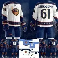 CUSTOM New 2020 Atlanta rs 17 ILYA KOVALCHUK Marian Hossa DANY HEATLEY Zach Bogosian Johan Hedberg Kari Lehtonen Hockey Jersey