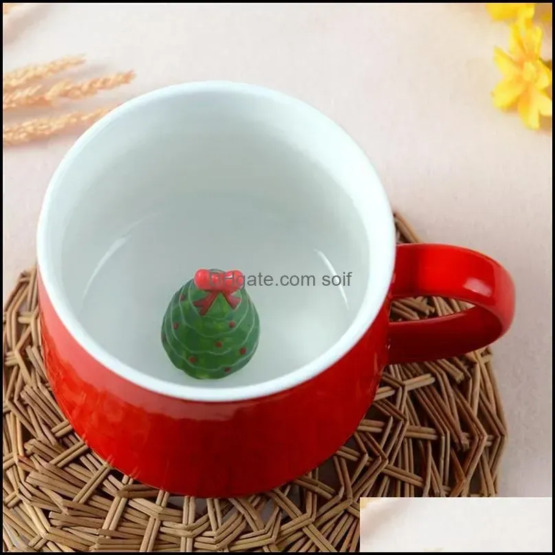 3d lovely coffee mug heat resisting cartoon animal ceramic cup christmas gift many styles 11lv c r