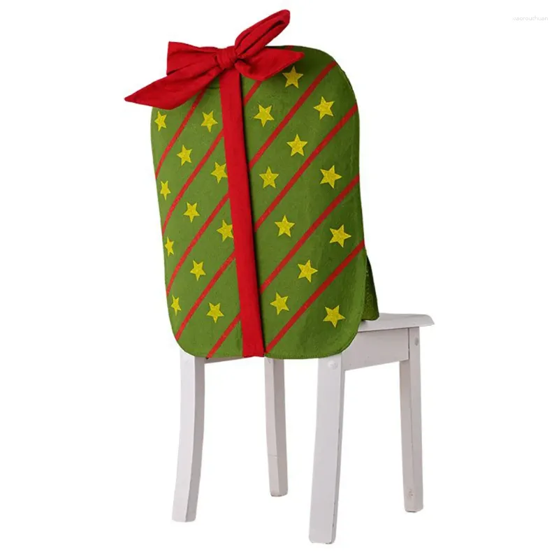Fodera per sedia elasticizzata per decorazioni natalizie 2023 per banchetto familiare Fodera per sedile per feste casa 47x65 cm estensibile
