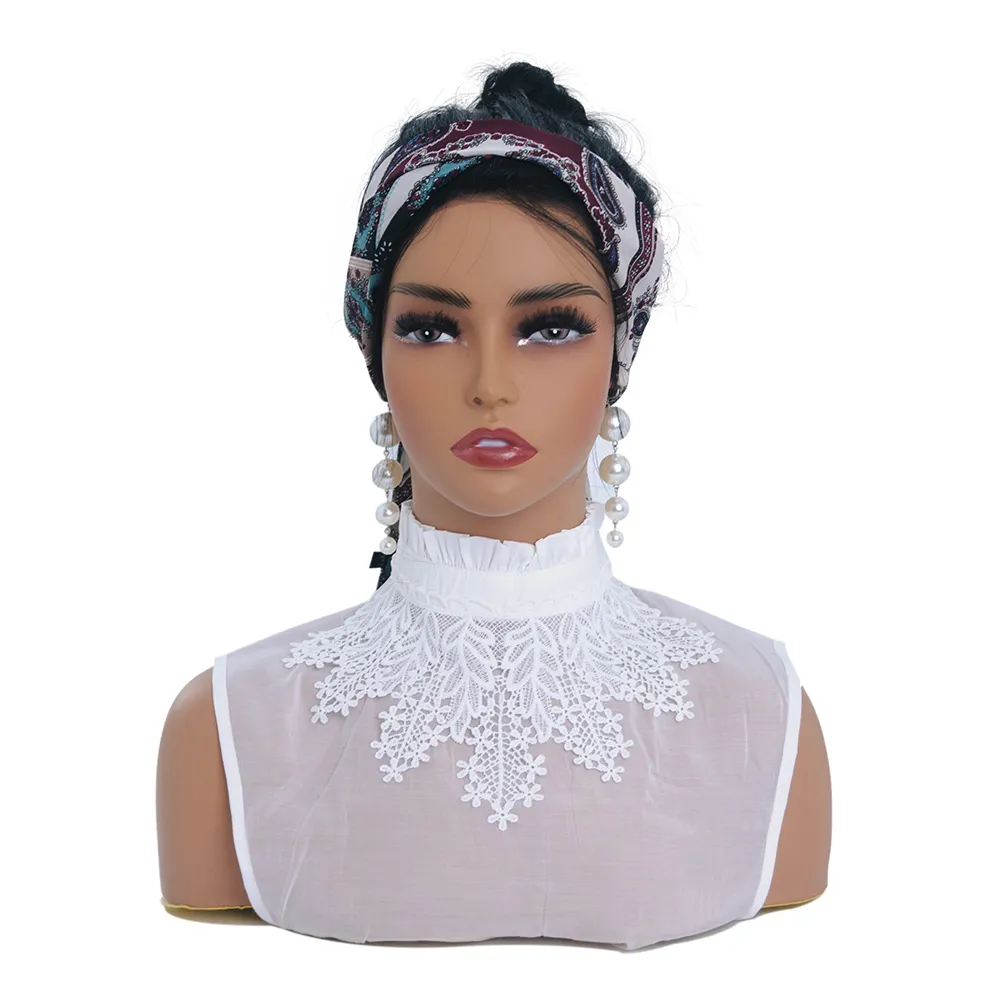 Realistic Female Mannequin Head with Shoulders for Wigs Hat Scarf Display  Stand