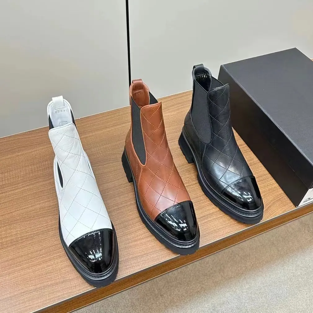 Latest Designer Boots Brown Check Calfskin Platform... From Shoesfac101 ...