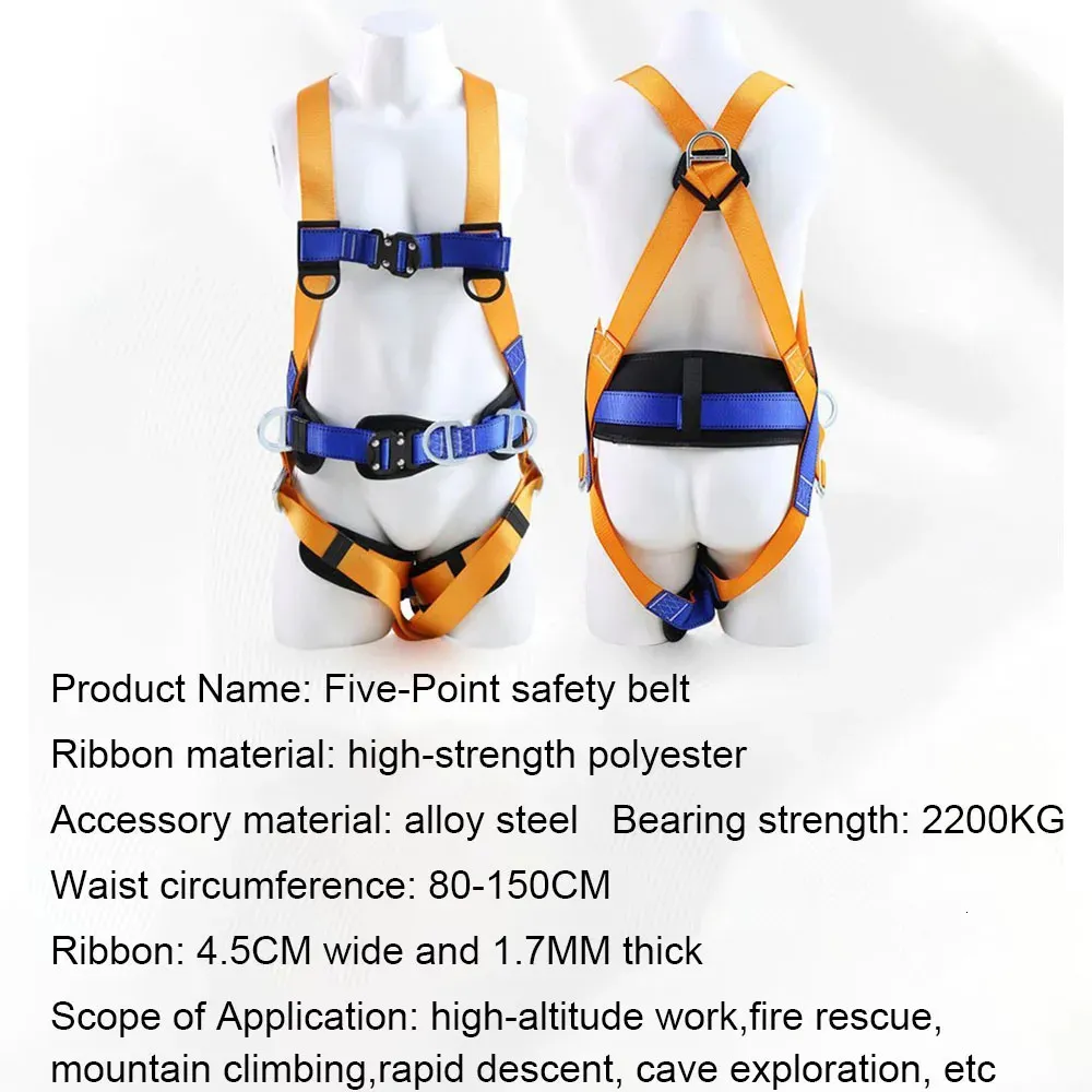 High Altitude Work Safety Harness Full Body Five point Safety Belt Outdoor Climbing Training Construction Protective Equipment