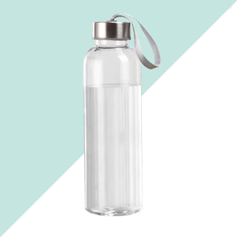 Bouteilles d'eau en plastique étanche, Portable, transparente, Anti-chute, pour Sports de plein air et voyages (300ml)