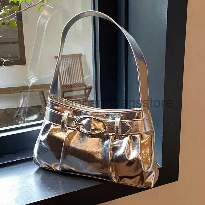 Borse a tracolla Borsa a spalla da ragazza Borsa da donna 2023 Laser Argento Rosa Leader Borsa da donna sudcoreana Borse intimo da donnastylishhandbagstore