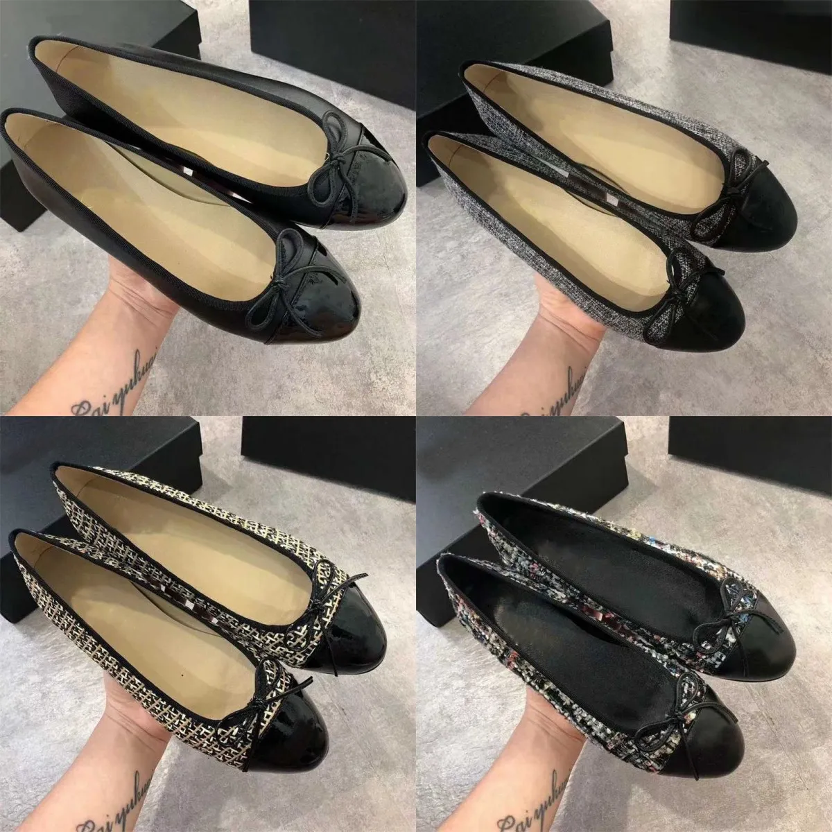 hoge hakken ballet flats designer schoenen mode schoenen echt leer open op formeel dikke hak jurk slingbacks sandalen designer loafer designer vrouw ballet plat