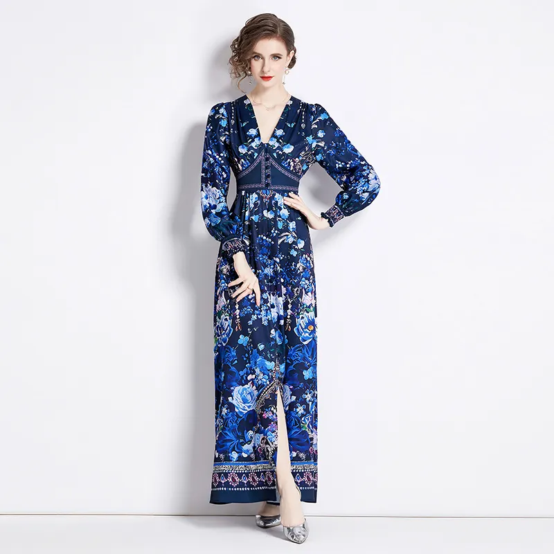 princess polly baby blue dress Chic Maxi Blue Shirt Dress with Gold Buttons for Effortless Autumn-Win –  Canary Houze main image 0
