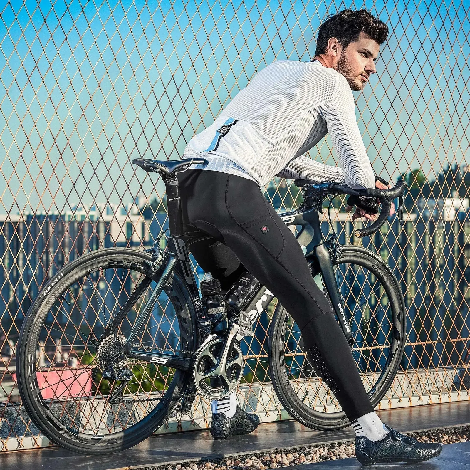 Santic Mens Summer Winter Bike Commuting Pants 5 Hour 4D Paded MTB Ride  Bike Leggings With Reflective Detailing Style 231023 From Wai05, $31.32