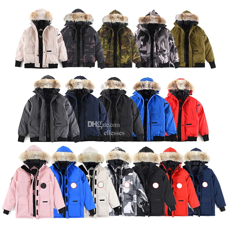 デザイナーカナディアングース冬のジャケット濃厚なジャケットHomme Jassen Chaquetas Parka Outerwear Mens Chaqueton Coat Outdoor Hooded