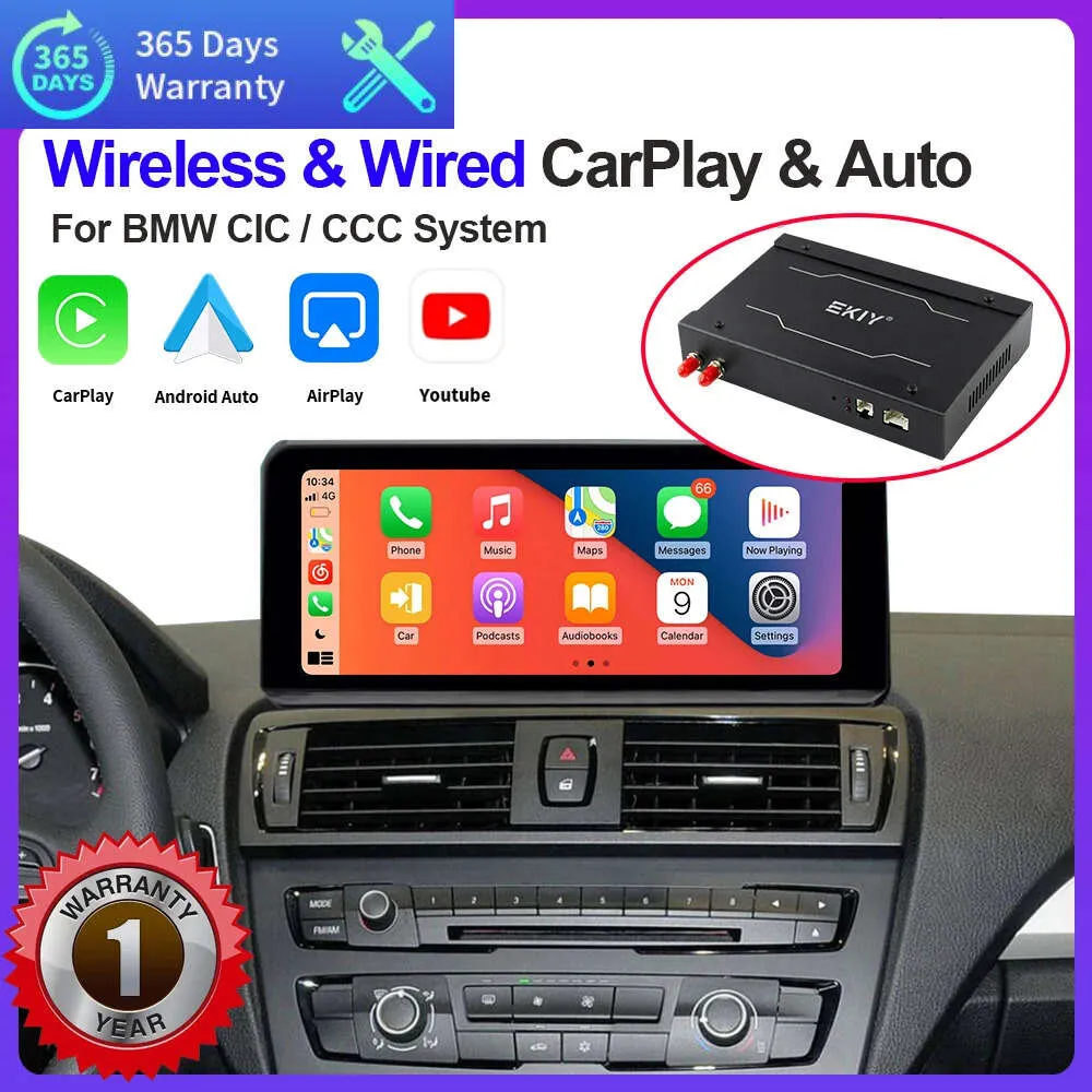 New Car Wireless CarPlay For BMW 3 5 Series X1 X4 X5 E71 E84 F25 F26 F01 CCC CIC For Linux System With Android Mirror Link AirPlay