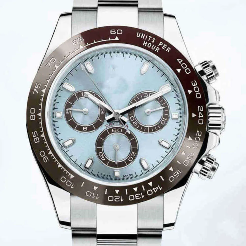 Tasarımcı Watch Rolü Tasarımcı Kol saati Watches Lüks Erkekler Mekanik Paslanmaz Çelik İzle Üç Göz Altı Pin İş Saati C1F2L