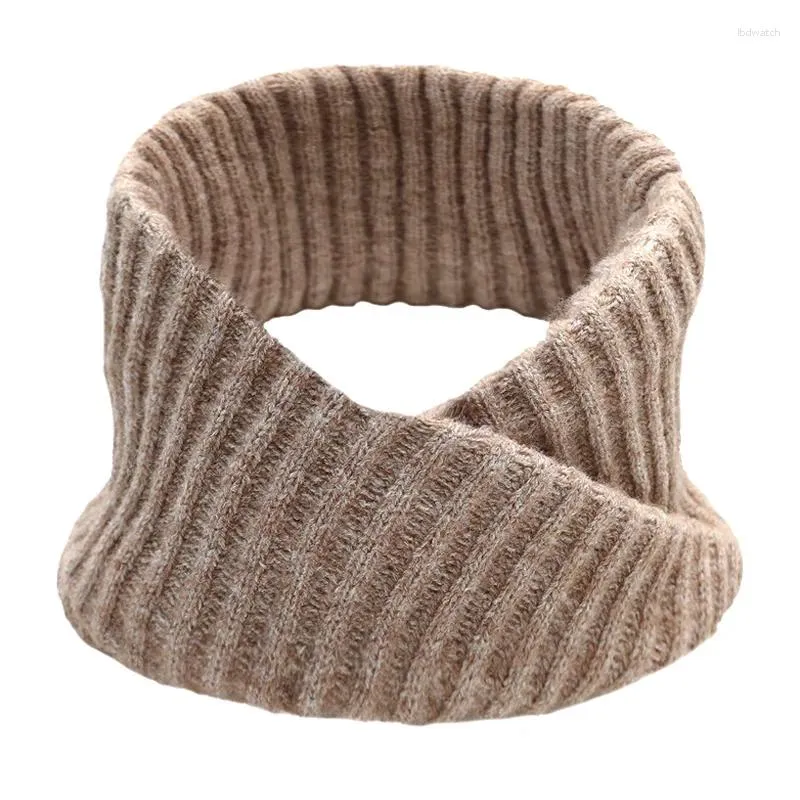 Scarves Warm Plush Knitted Collar Scarf For Women Turtleneck Neck Cover Fake Detachable Winter Windproof Wrap