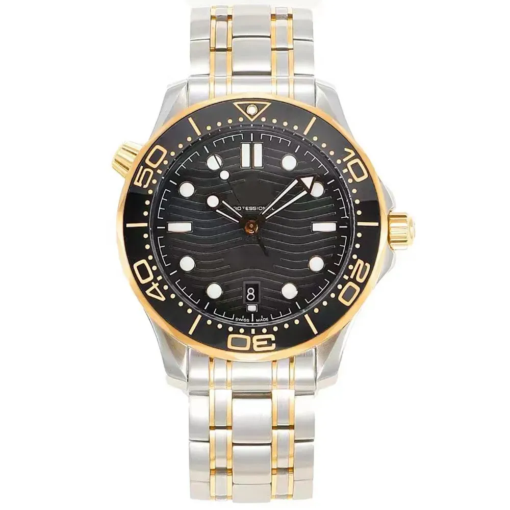 Лучшие роскошные мужские часы Спортивные 2813 Автоматические механические модные часы Skeleton Diving 300 42 мм Светящиеся керамические водонепроницаемые часы из нержавеющей стали Seahorse AAA