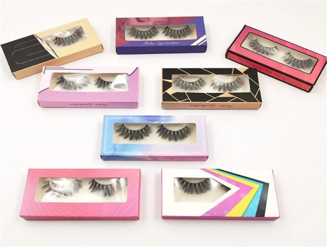 Cílios Postiços Cruz Negra Cílios Falsos Natural Longo Maquiagem Eye Lash Extensione Cílios Multi Color Package8004756