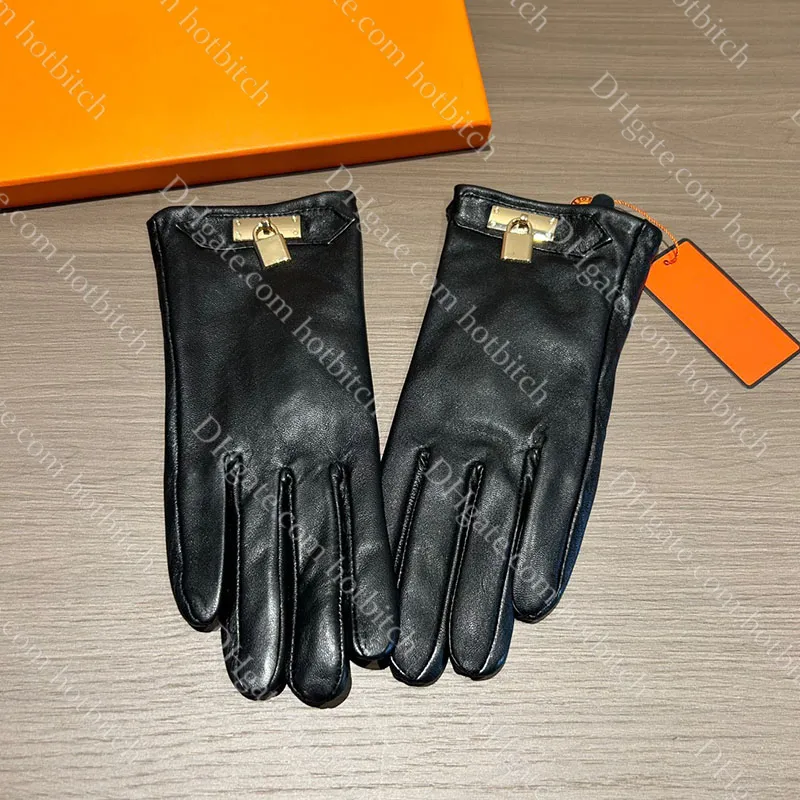 Высокое качество женские кожаные перчатки дизайнерские женские перчатки с сенсорным экраном зимние теплые толстые перчатки модный рождественский подарок