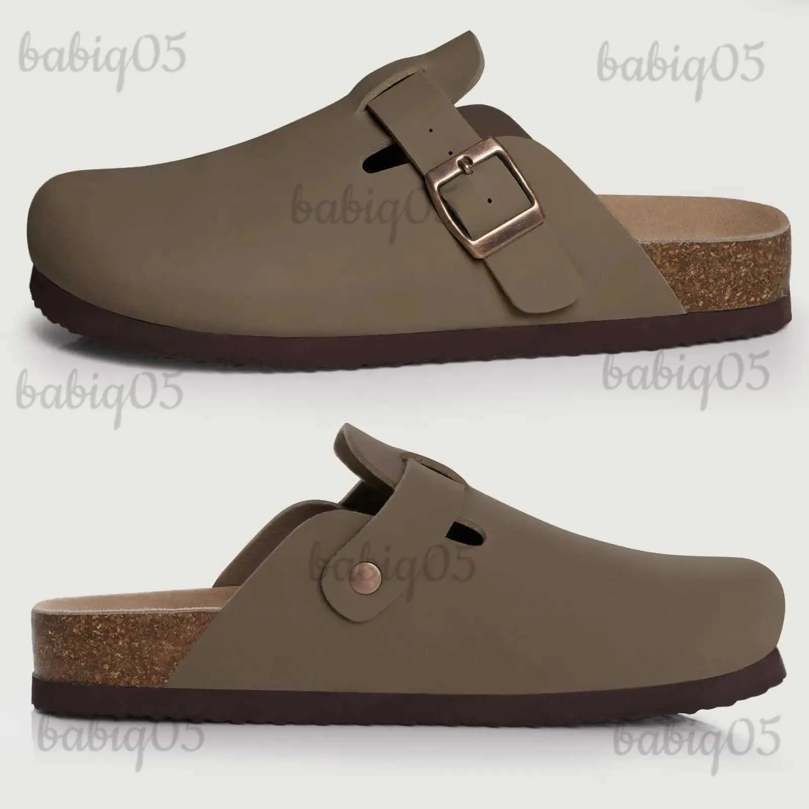 Kapcie Shevalues ​​moda Cork House Kapcieczki kobiety unisex domowe chodaki i muły komfortowe buty ziemniaczane para butów plażowych na zewnątrz t231125