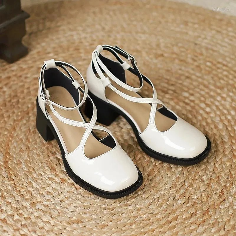 Mary janes summer low heel vintage women shoes discount