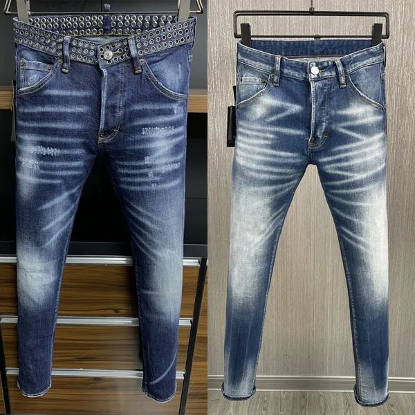 Moda italiana jeans casuais masculinos europeus e americanos high-end lavado à mão polido qualidade otimizada 9901-9907 04