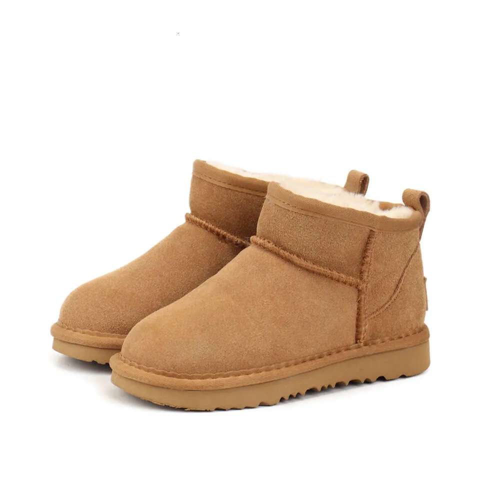 Bottes enfants Kid Tasman pantoufles enfant en bas âge Australie botte de neige enfants chaussures hiver classique Ultra Mini bébé garçons filles bottines enfant fourrure Suede49