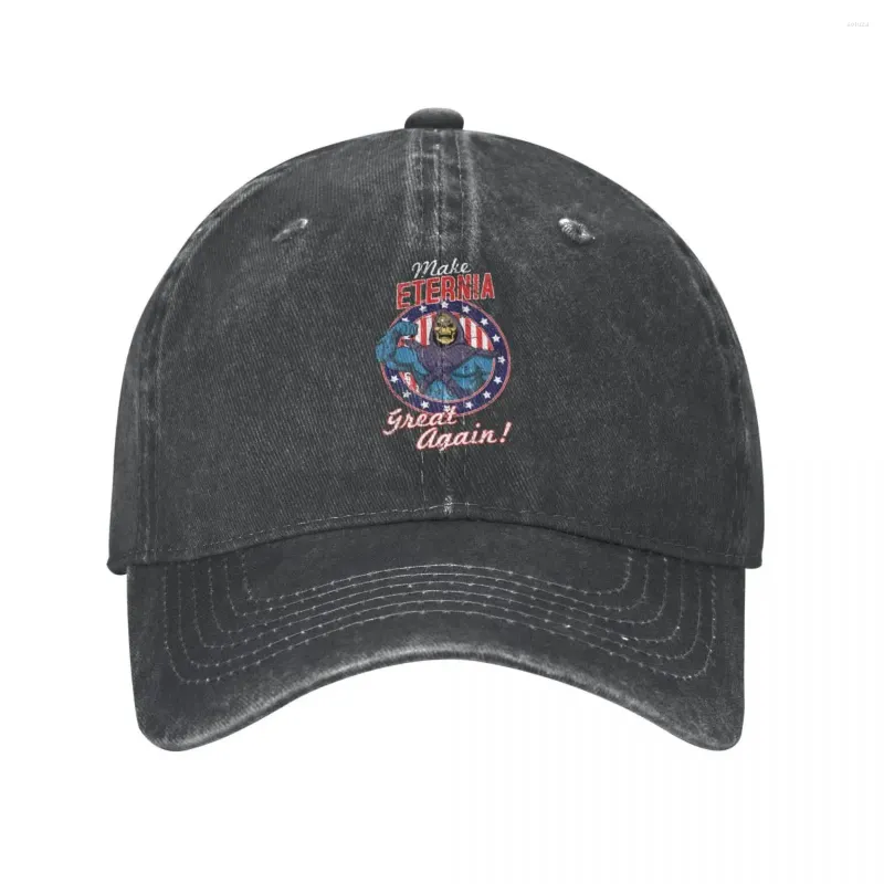 ボールキャップズhe-man and the masters of Universe denim Baseball Cap Snapback HAT MEN女性