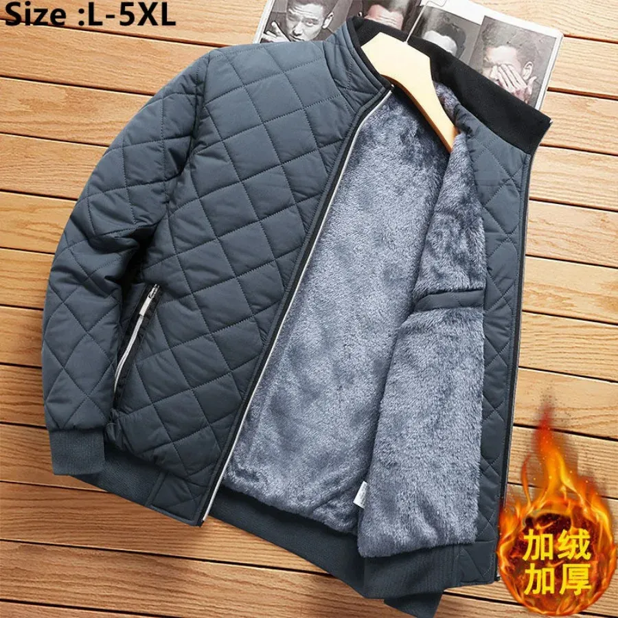 Homens para baixo parkas 2023 grosso quente bombardeiro jaqueta casacos outono inverno velo forrado casual para homens fino ajuste roupas 5xl 231023