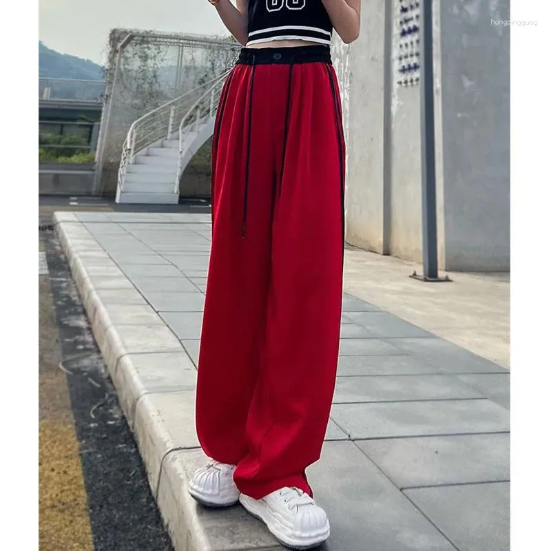 Vintage Side Stripe Wide Leg Sweat Pants Casual Loose Streetwear With Wide  Leg, High Waist Pockets, And Sports Joggers Sweatpants From Hongpingguog,  $16.55