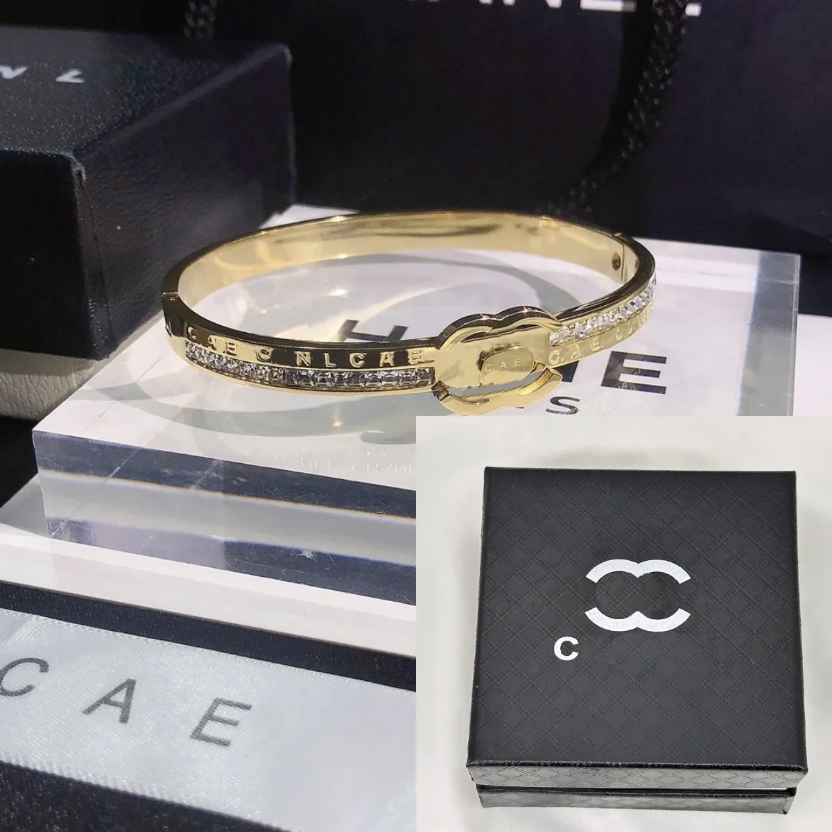 Pulseira de ouro de 18k 925 Silver Designer Bracelet Luxury Girl Love Diamond Circle Circlet Classic Brand Jeia Casal Box Fashion Fami 4175