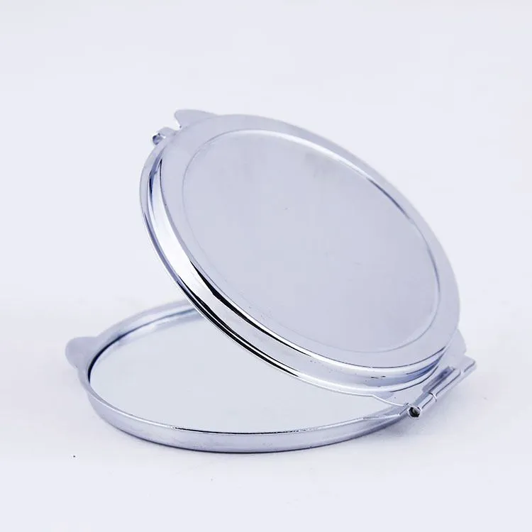 Sublimation Portable Makeup Mirror Transfer Consumable Blank with Aluminum Heart-shaped Mirror Photo Customization DIY Creative Gift A07